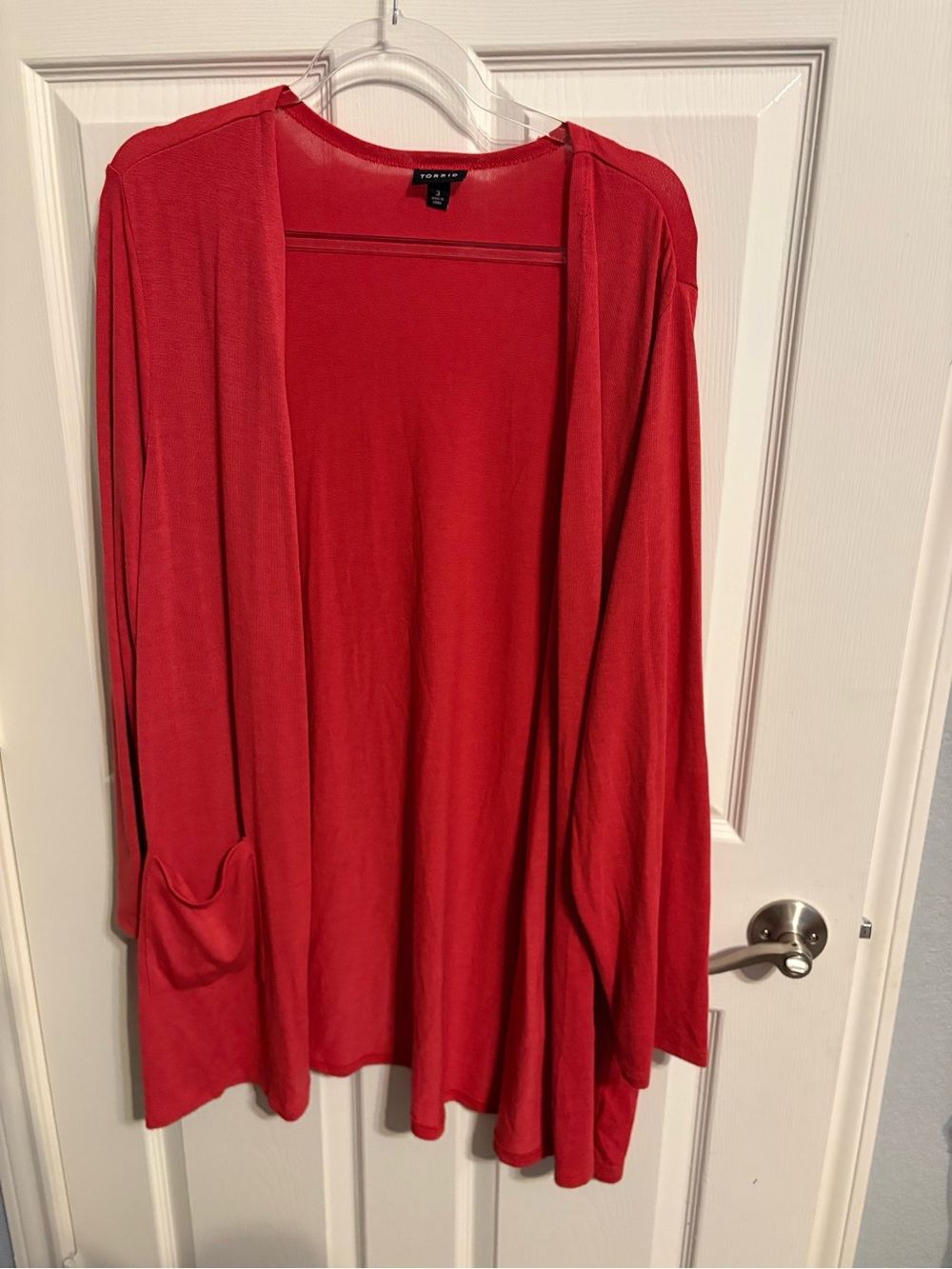 271- torrid Red Open-Front Women's Cardigan